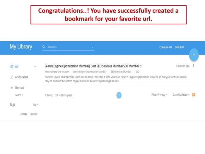 Best practices for social bookmarking